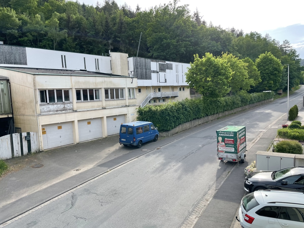 Blick vom Balkon