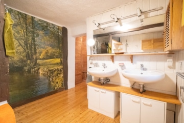 DIETZ: REDUZIERT! Charmantes 2-3 Familienhaus mit viel Platz in Münster/Altheim – Einzelkulturdenkmal! - Badezimmer OG (635914)