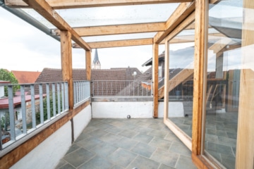 DIETZ: REDUZIERT! Charmantes 2-3 Familienhaus mit viel Platz in Münster/Altheim – Einzelkulturdenkmal! - Balkon DG (635929)