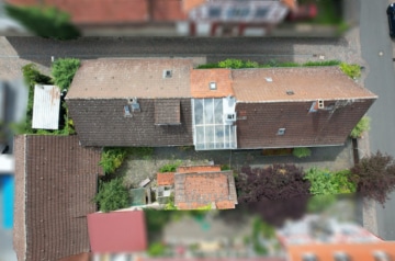DIETZ: REDUZIERT! Charmantes 2-3 Familienhaus mit viel Platz in Münster/Altheim – Einzelkulturdenkmal! - Draufsicht (635898)