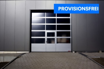 DIETZ: Barrierefreie Einfahrt 4,- VHB pro m² – provisionsfreie Gewerbehalle – Niedrige Nebenkosten! - Rolltor 1 von 3 (643820)