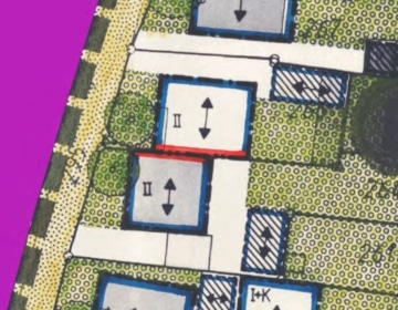 DIETZ: Baugrundstück für DHH mit 2 Wohneinheiten – Ruhige Wohnlage, ca. 200m Luftlinie zum Main! - Baufenster (607259)