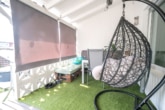 überdachte Terrasse - Top gepflegtes RMH mit Garten, Stellplatz, Garage und Solaranlage in guter Lage von Groß-Umstadt!