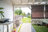 überdachte Terrasse - Top gepflegtes RMH mit Garten, Stellplatz, Garage und Solaranlage in guter Lage von Groß-Umstadt!