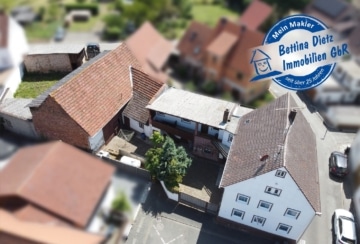 DIETZ: Einfamilienhaus mit Nebengebäude Scheunen und überdachten Flächen INKLUSIVE BAUGRUNDSTÜCK!, 64850 Schaafheim, Bauernhaus zum Kauf