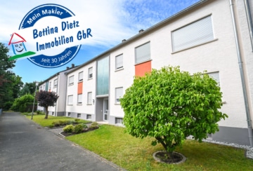 DIETZ: Modernisierte 2-Zimmer-Wohnung mit SÜD-WEST-Balkon in einer Randlage von Dieburg zu verkaufen, 64807 Dieburg, Etagenwohnung