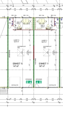 DIETZ: GEWERBEPARK 24 – Provisionsfreie 147m² große Büro oder Lagerfläche im 1. OG mit 4m Raumhöhe! - Original-Grundriss (633775)