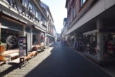 DIETZ: Ladengeschäft in der Fußgängerzone von Aschaffenburg zu vermieten! - Blick Richtung Herstallstraße