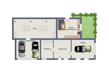 DIETZ: Aussiedlerhof mit großzügigem Wohnhaus und Nebengebäuden in Babenhausen auf über 1,1 ha! - Grundriss Nebengebäude (665716)