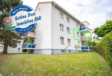 Vermietete 3-Zimmer-Eigentumswohnung im 1. Obergeschoss mit überdachtem Balkon! - Außenansicht (638278)