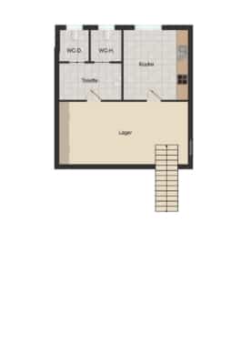 DIETZ: Ladengeschäft in der Steingasse – Der Zubringer zur Hauptfußgängerzone in Aschaffenburg! - Grundriss Kellergeschoss (607360)