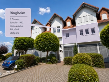 DIETZ: TIP-TOP 3-Zimmer-Eigentumswohnung mit Einbauküche, Stellplatz, TGL-Bad direkt in Ringheim! - Außenansicht (695112)