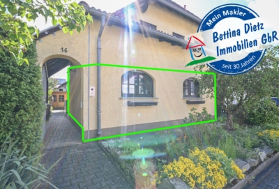 DIETZ: Gepflegte 3,5-Zimmer-EG-Wohnung in Dietzenbach-Steinberg! mit Garage und zwei Wintergärten! - Außenansich (697176)