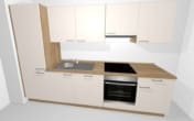 DIETZ: Sanierte 3-Zimmer-Wohnung mit Einbauküche, 2 Balkonen, Wärmepumpe und Garage! - Küchenvisualisierung Beispiel