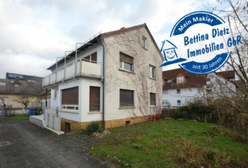 DIETZ: 2-3 Familienhaus mit kleinem Ladengeschäft in zentraler Babenhäuser Lage!, 64832 Babenhausen, Zweifamilienhaus zum Kauf