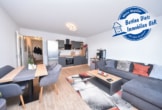 DIETZ: Moderne und helle 2-Zimmerwohnung im EG mit Balkon und TG-Stellplatz! - Wohn- Ess- und Kochbereich