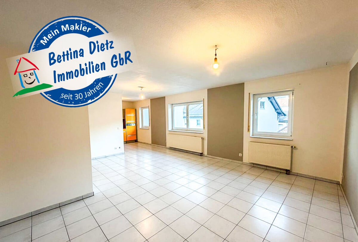 Offener Wohn-, Ess- und Küchenbereich