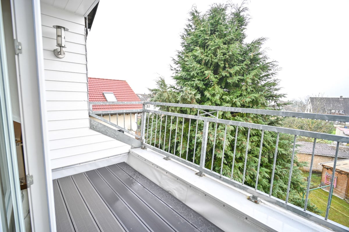 überdachter Balkon