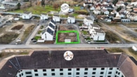 Luftbild - DIETZ: 3 Reihenhausgrundstücke mit Baugenehmigungen im neuen Babenhäuser Wohnquartier Kaisergärten!