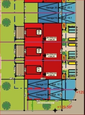 DIETZ: 3 Reihenhausgrundstücke mit Baugenehmigungen im neuen Babenhäuser Wohnquartier Kaisergärten! - Lageplan (661118)
