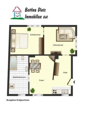 DIETZ: 2 Wohnungen! Haupthaus mit 110qm + Nebengebäude mit 54m² in zentraler Lage von Münster! - Nebengebäude EG (672477)