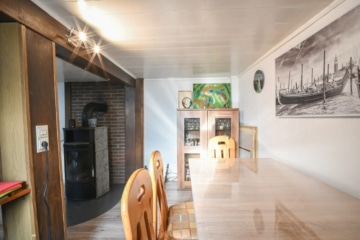 DIETZ: 2 Wohnungen! Haupthaus mit 110qm + Nebengebäude mit 54m² in zentraler Lage von Münster! - Wohn- und Esszimmer EG (672429)