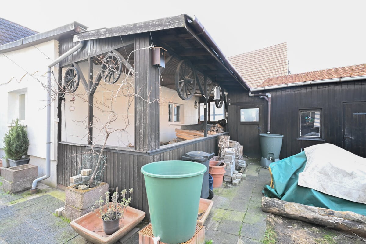 Überdachte Terrasse