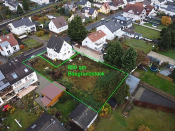 DIETZ: Baugrundstück in besonderer Wohnlage für Ihre Villa, Doppelhäuser oder Mehrfamilienhaus! - Luftaufnahme (642560)