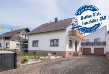 DIETZ: OHNE KÄUFERPROVISION! Großes 1-2 Familienhaus mit Doppelgarage in Babenhausen – Langstadt!, 64832 Babenhausen, Einfamilienhaus zum Kauf