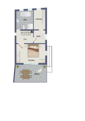 DIETZ: Gepflegtes Wohnhaus + Einliegerwohnung im Ortskern von Großostheim mit Wintergarten + Garage! - Grundriss Obergeschoss (654137)