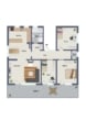 DIETZ: Sanierte 4-Zimmer-Wohnung im 2-Familienhaus auf 3000qm ParkGrundstück in Dieburg! EINBAUKÜCHE - Grundriss