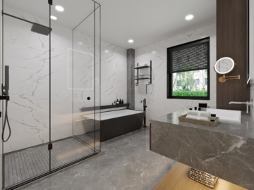 DIETZ: Bauträgergrundstück mit Baugenehmigung für 2 Mehrfamilienhäuser! TOP Lage und S-Bahn-nah! - Tageslichtbad EG (637123)