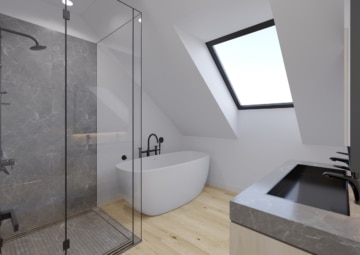 DIETZ: Bauträgergrundstück mit Baugenehmigung für 2 Mehrfamilienhäuser! TOP Lage und S-Bahn-nah! - Tageslichtbad DG (637133)