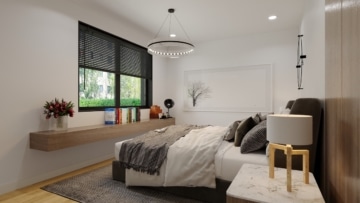 DIETZ: Bauträgergrundstück mit Baugenehmigung für 2 Mehrfamilienhäuser! TOP Lage und S-Bahn-nah! - Schlafzimmer 1 von 3 EG (637138)