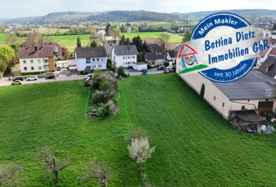 DIETZ: Feldrandlagen-Baugrundstück für 1-2 Familienhaus in Großostheim zu verkaufen! - Luftansicht (697008)