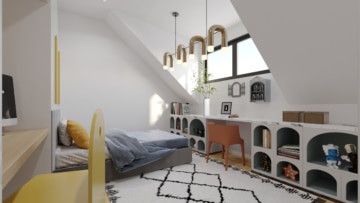 DIETZ: Bauträgergrundstück mit Baugenehmigung für 2 Mehrfamilienhäuser! TOP Lage und S-Bahn-nah! - Schlafzimmer 2 von 2 DG (688092)