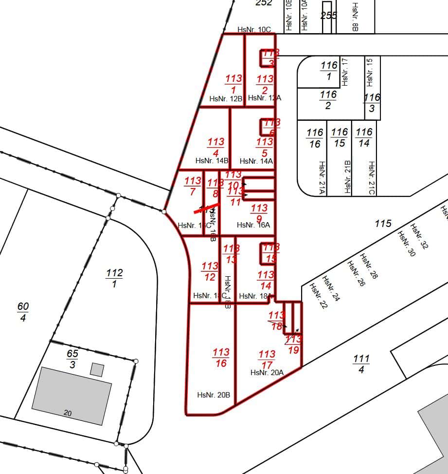 Lageplan Grundstücke