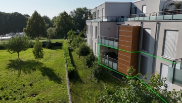 **RESERVIERT**DIETZ: Bestlage! 3-Zimmer-Wohnung mit Garage Am Flosshafen in Aschaffenburg! - Balkon (638981)