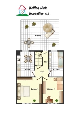 DIETZ: 1-2 Familienhaus in Urberach – modernisiert! - Grundriss Obergeschoss (672282)