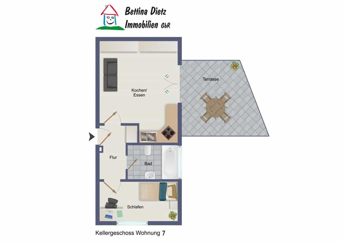 Grundriss Wohnung 7