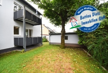 DIETZ: Barrierfreie 2-Zimmer-Gartenwohnung mit sehr guter Ausstattung in ruhiger Wohnlage!, 63743 Aschaffenburg, Erdgeschosswohnung