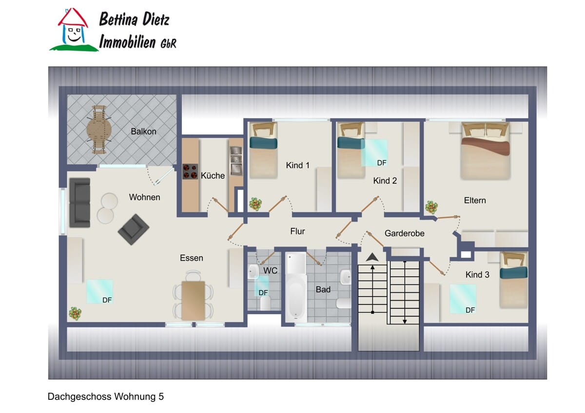 Grundriss Wohnung 5