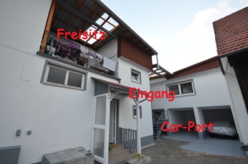 DIETZ: Hier ist PLATZ! Haus im Haus! Helle 4 Zimmerwohnung mit eigenem Eingang, überdachter Balkon - Außenansicht (645090)