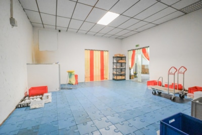 DIETZ: Industriegebäude – Wohnen u. Arbeiten! Große Halle, Büroraum, Stellplätze und Betriebswohnung - Lagerraum 3 (696886)