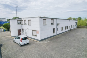 DIETZ: Industriegebäude – Wohnen u. Arbeiten! Große Halle, Büroraum, Stellplätze und Betriebswohnung - Außenbild (695834)