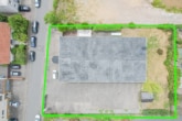 Draufsicht - DIETZ: Industriegebäude – Wohnen u. Arbeiten! Große Halle, Büroraum, Stellplätze und Betriebswohnung