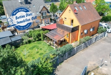DIETZ: Provisionsfreies 2-3 Familienhaus mit Garten und großem Car-Port in Babenhausen!, 64832 Babenhausen, Zweifamilienhaus