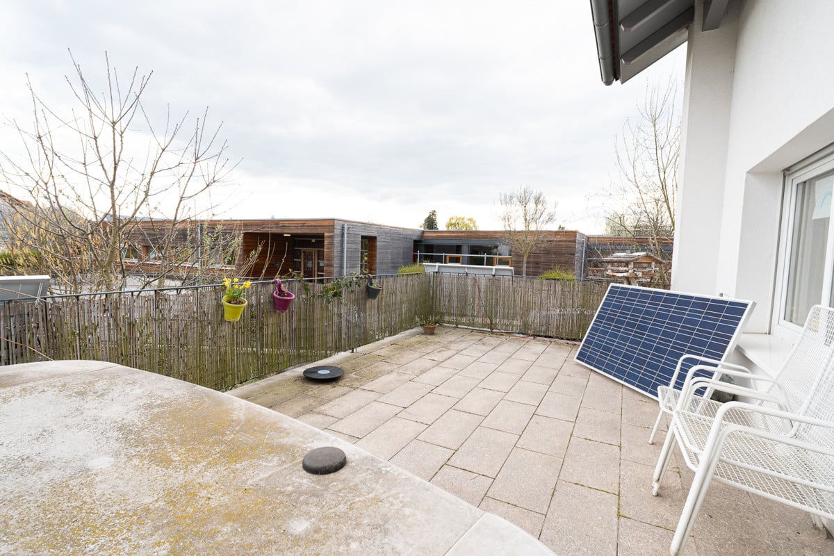 Sonnige Terrasse