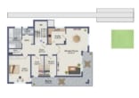Grundriss OG - DIETZ: Größer als manches Haus! 4-Zimmer-Obergeschosswohnung – 3-fach-Verglasung – Pelletsheizung