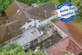 Draufsicht - DIETZ: Sanierungsbedürftiges Hotel in idyllischer Waldrandlage von Weiterstadt mit 33 Zimmern!